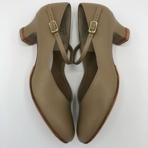 Leo’s Dance Heel Strap Shoe Tan